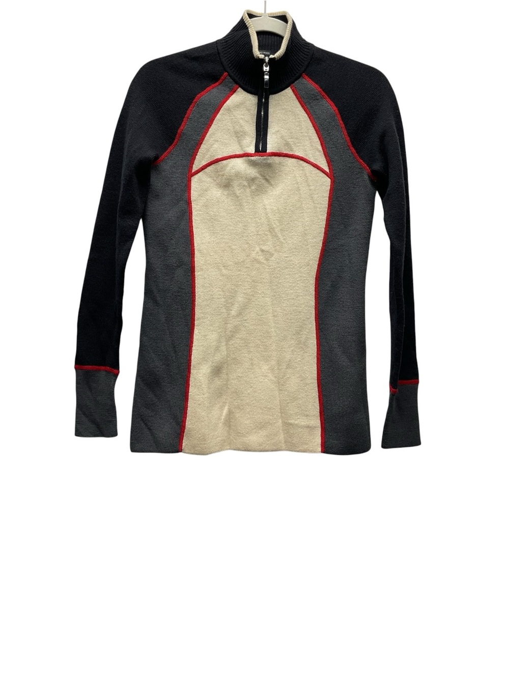 Y2K Eddie Bauer Women’s Merino wool thermal Henley Shirt Gorpcore outdoor Skiing